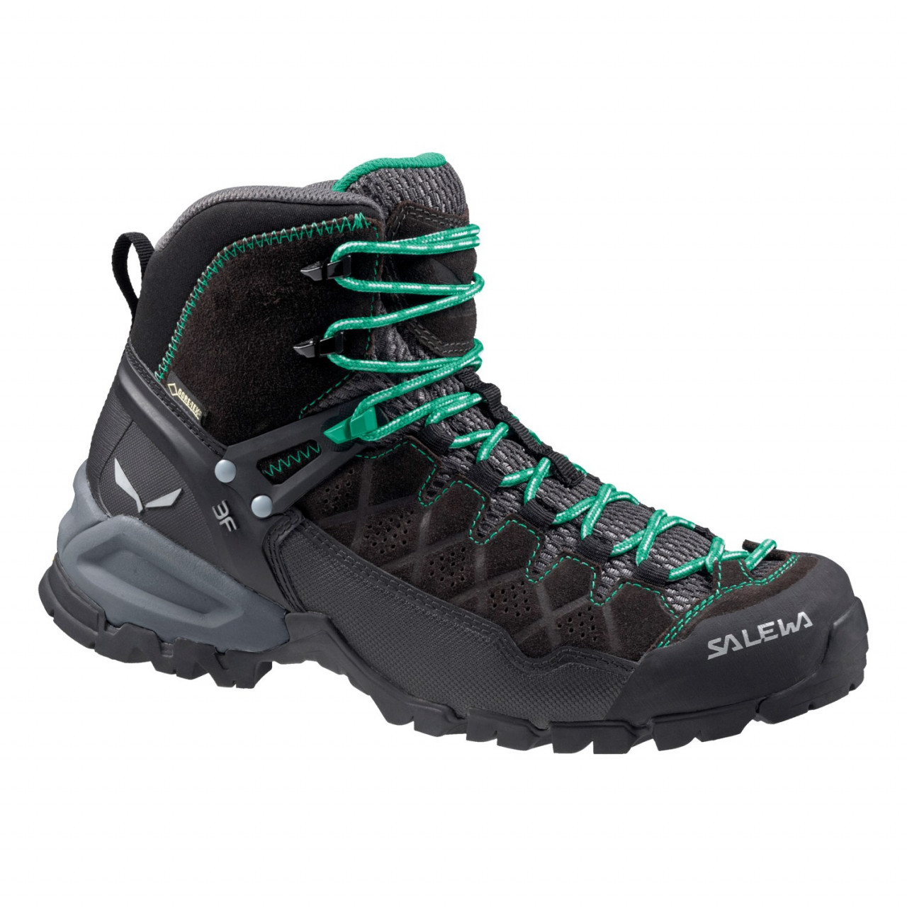 Zapatillas Trekking Mujer Chile - Salewa Alp Trainer Mid GORE-TEX® - Negras - AILC-94835